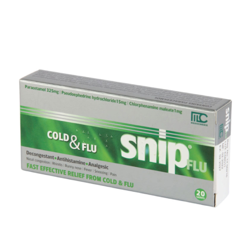 PARACETAMOL-PSEUDOEPHEDRINE (SNIP)